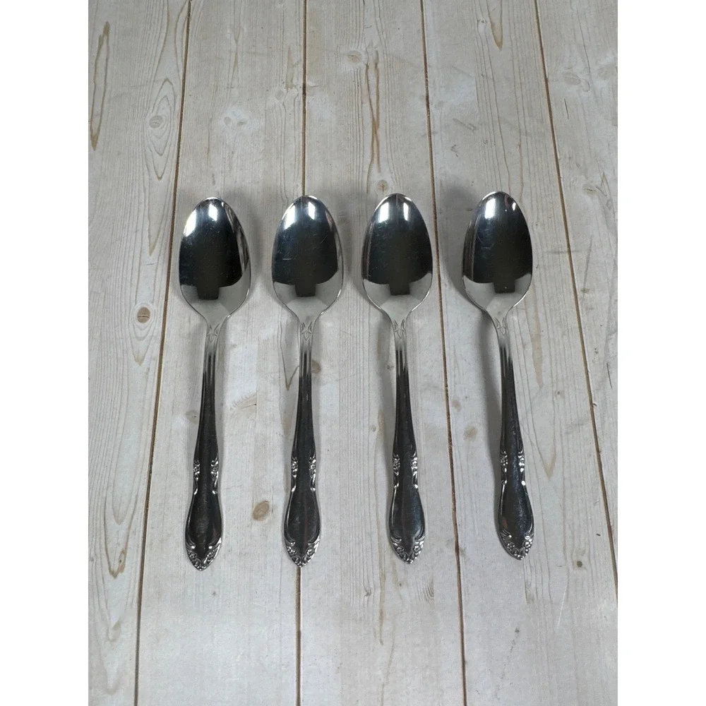 Lot 4 Oneida Mansfield Teaspoons 6